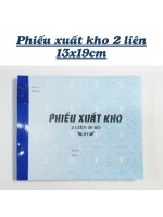 Phiếu xuất kho 2 liên 13x19cm